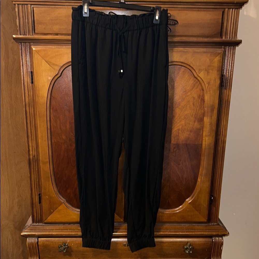 Banana Republic Black Joggers Elastic Waist